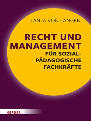 cover image of Recht und Management für sozialpädagogische Fachkräfte